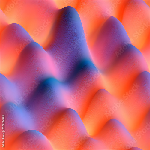 Broad Smooth Color Gradients Seamless Pattern