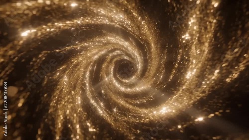 Explore a swirl of light and movement captured in an abstract dark environment at night
