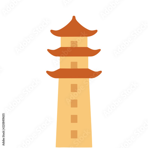 Stylized Pagoda Tower