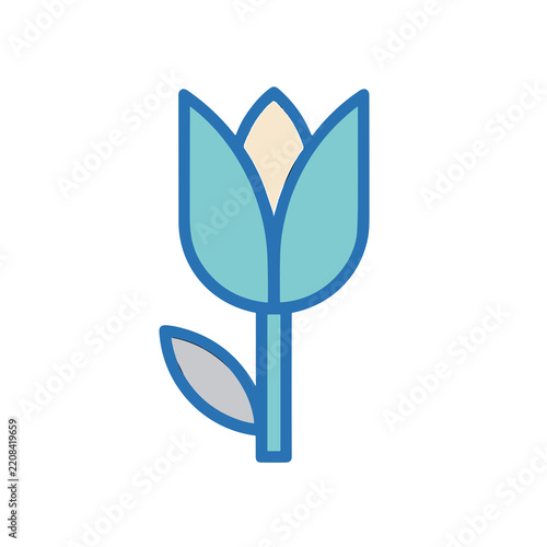 Stylized Tulip Icon