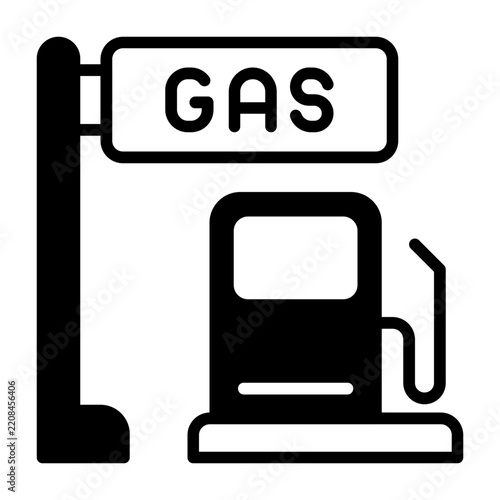 Gas Station Vector Icon