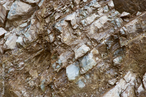 Natural Stone Fissure Texture and Deep Crevice Details