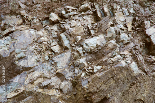 Weathered Mountain Strata Texture with Earthy Brown Tones