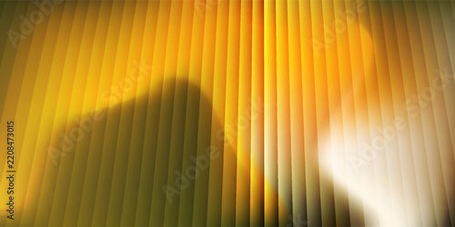 Moody olive green and warm amber orange abstract gradient background with vertical ribbed lines. Minimalist grainy texture backdrop for digital presentation and creative design