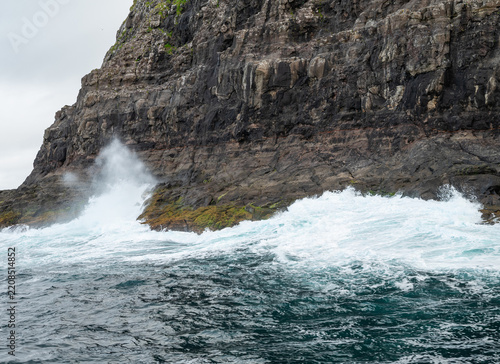 beautiful nature of Vestmanna Sea cliffs in the Faroe Islands