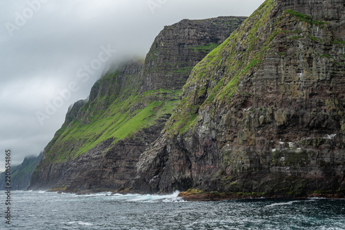 beautiful nature of Vestmanna Sea cliffs in the Faroe Islands