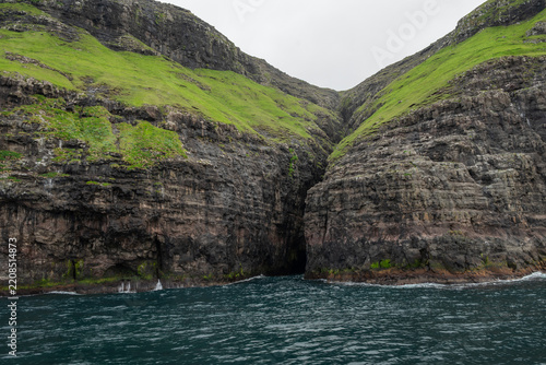 beautiful nature of Vestmanna Sea cliffs in the Faroe Islands