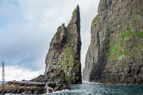 beautiful nature of Vestmanna Sea cliffs in the Faroe Islands