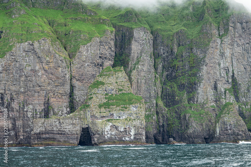 beautiful nature of Vestmanna Sea cliffs in the Faroe Islands