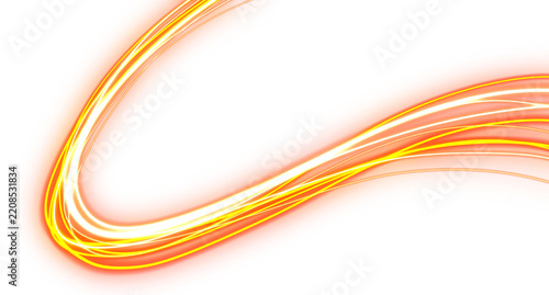 Abstract Golden Light Beam Wave Sparkle Overlay Background Element