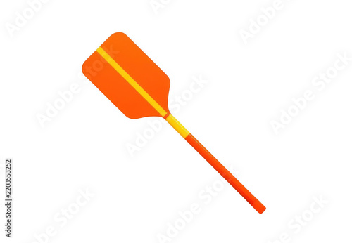 Orange and yellow paddle for water sports activity