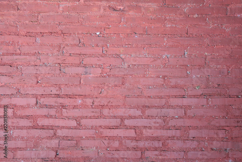 Red Painted Brick Wall Texture