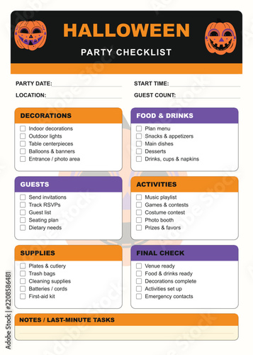 Halloween Party Checklist