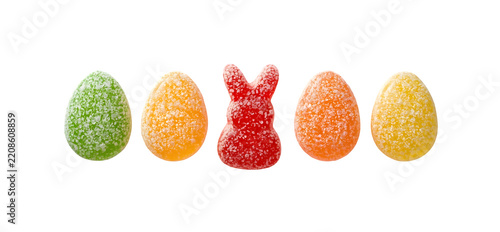 jelly candy easter eggs and bunny
