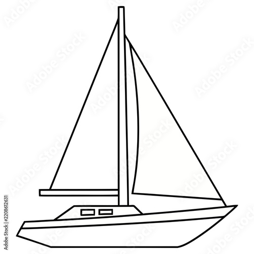 Sailboat outline