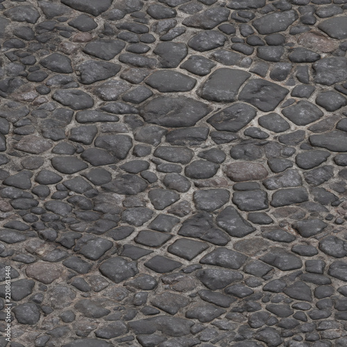 Dark blue-gray cracked stone surface with large uneven rock shapes, creating a rugged natural texture background