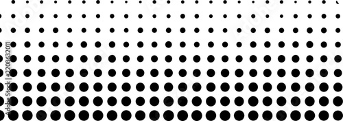 Black Halftone Dot Gradient Background, Abstract Fading Dots Pattern on Transparent Background.eps