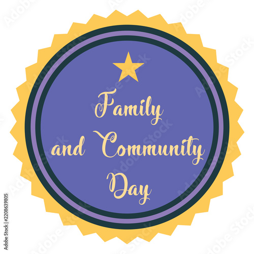 Family and Community Day sticker