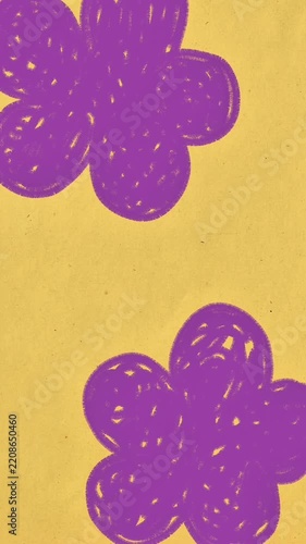 abstract background with flowers
