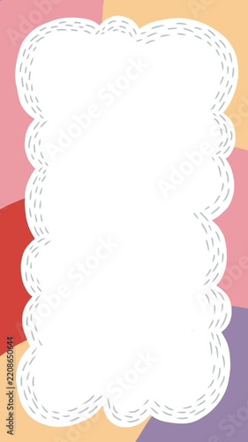 Handdrawn motion cloud frame