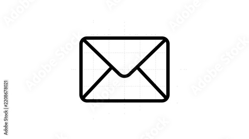 Email Icon - Isolated Envelope Symbol on Transparent Background