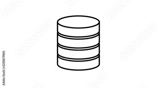 Stack of Coins Icon, Financial Growth Concept, Business and Investment Symbol