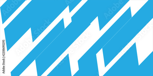 Bright blue lines and stripes geometric tech abstract background. Vector design