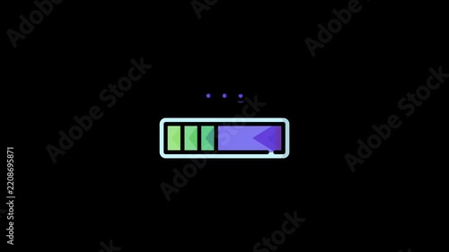 Abstract Colorful Audio Spectrum Wave Bar Animation Background Loop