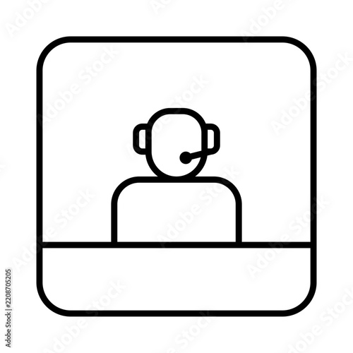 Customer Service Agent Icon