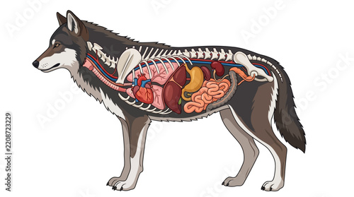 wolf and bull terrier Wolf_internal_anatomy_illustration_ 
