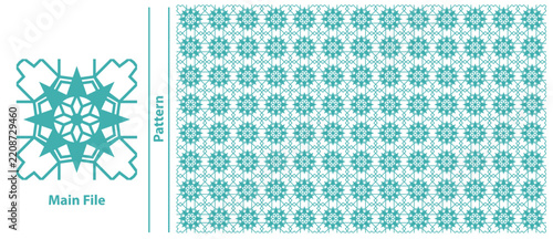Seamless Islamic Geometric Moroccan Star Pattern