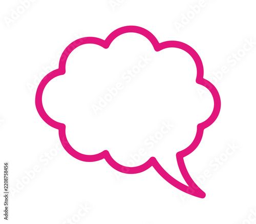 Speech Bubble and Comic Talk Balloon Outline Collection, Hand Drawn Conversation, Dialogue and Communication Elements