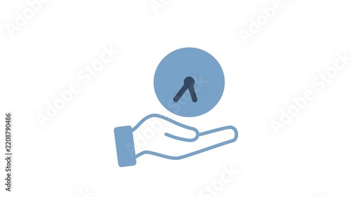 time management animated icon