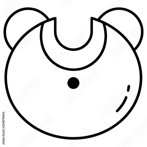 Simple Bear Face Icon