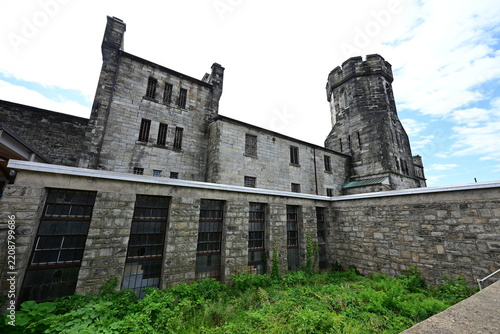 The inner walls of the Eastern State Penitentiary in Philadelphia that closed in 1971.
