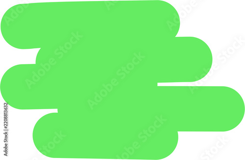 Hand Drawn Marker Highlight Stroke Clipart Isolated on Transparent Background