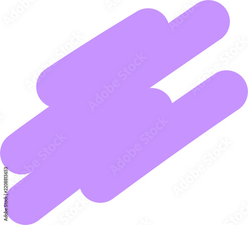 Hand Drawn Marker Highlight Stroke Clipart Isolated on Transparent Background