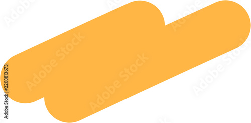 Hand Drawn Marker Highlight Stroke Clipart Isolated on Transparent Background