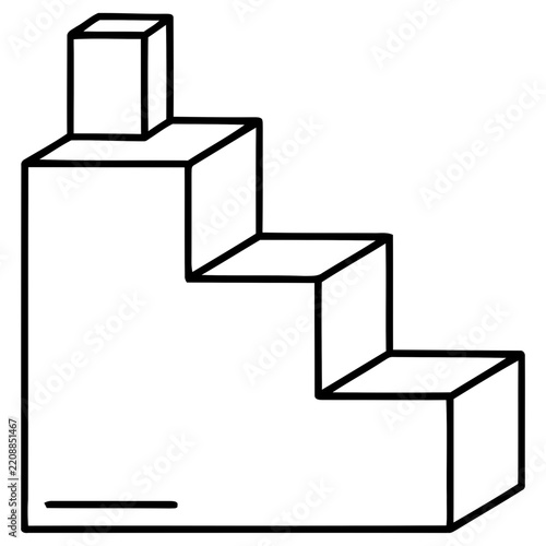 Staircase with Cubes