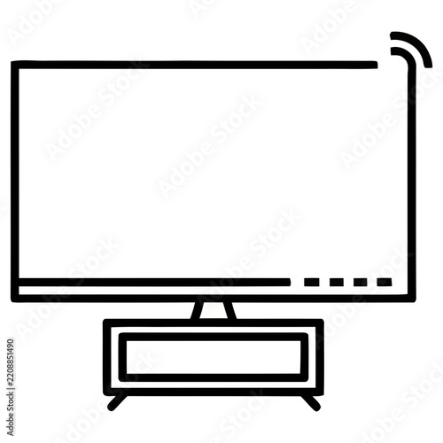 Television set icon