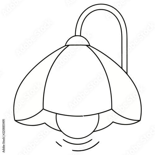 Wall lamp icon