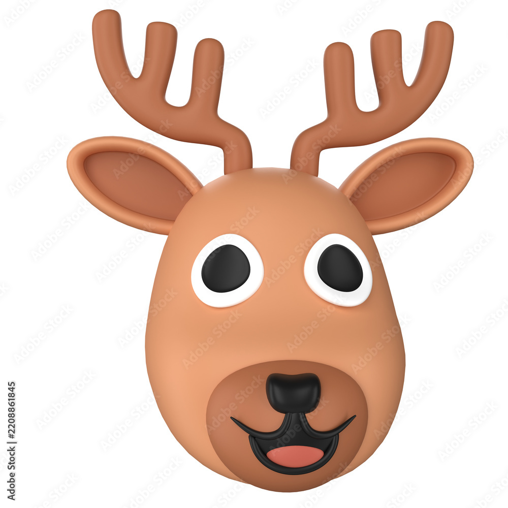 Obraz premium Deer 3D Illustrations