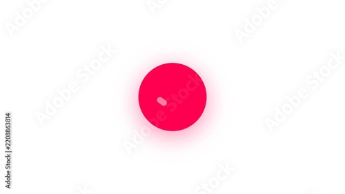 Pink circular progress loading indicators on white background