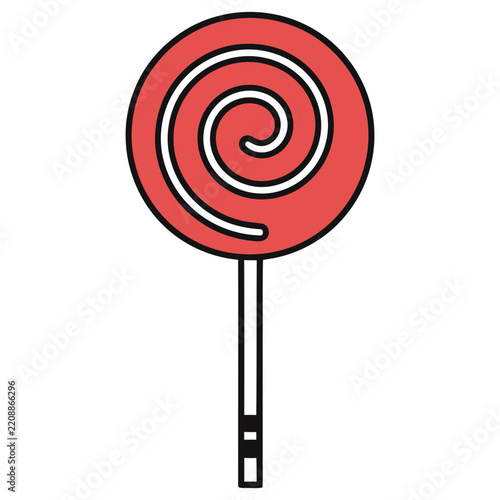 Red Swirl Lollipop