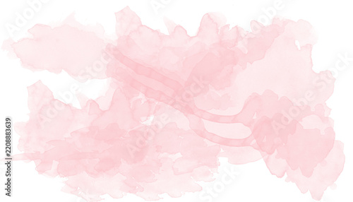 soft pink watercolor brush stroke with organic edges and subtle painted texture isolated on transparent background png