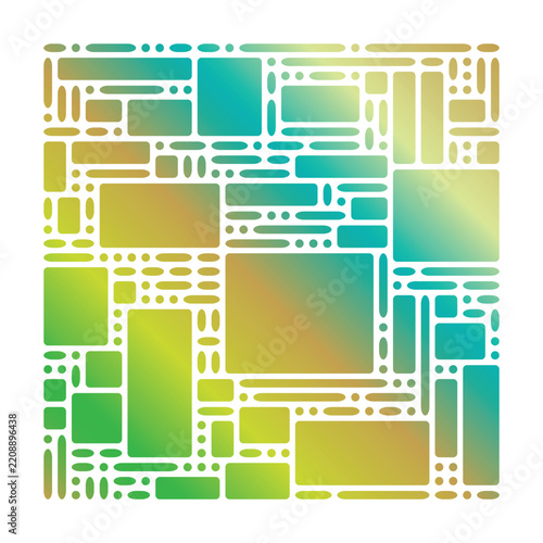 Abstract geometric backpack grid pattern vibrant