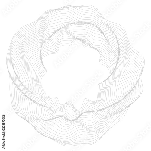 Abstract geometric concentric pattern