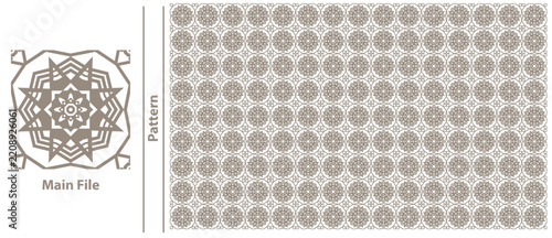 Seamless Islamic Moroccan Geometric Ornament Pattern