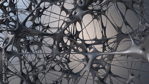 Grey structure, 3D Rendering