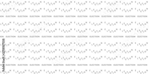 Election word typography pattern on transparent background